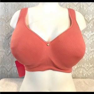 NWT Breezies Coral Underwire Comfort Straps Bra 42DD